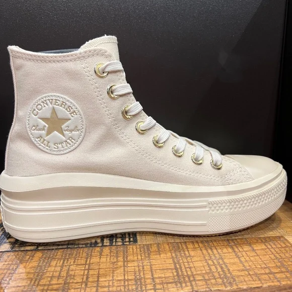 Converse Shoes New Chuck Taylor All Star Move Platform Golden